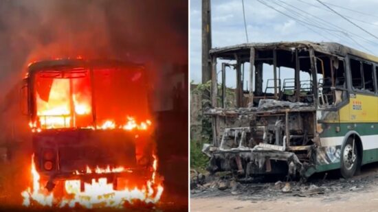 Dez ataques de incêndios criminosos foram registrados em Rondônia durante confronto entre Polícia Militar e facção criminosa - Foto: Reprodução TV Norte Rondônia